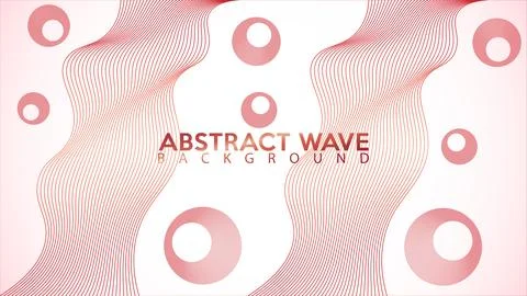 Circular Lines Design Vector, Abstract Wave Line Background Design Template.. Stock-Illustration