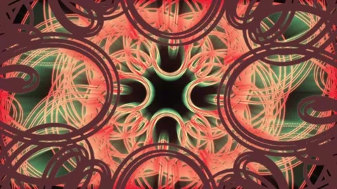 Circular Lines Rotating Abstract Background 02. Video stock 297617636