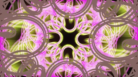 Circular Lines Rotating Abstract Background 04. Stock Footage 297617642