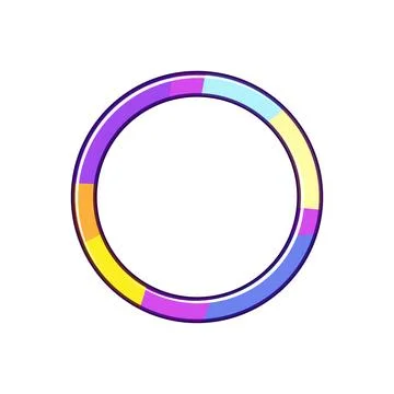 Circular loader interface showing progress animation 스톡 일러스트