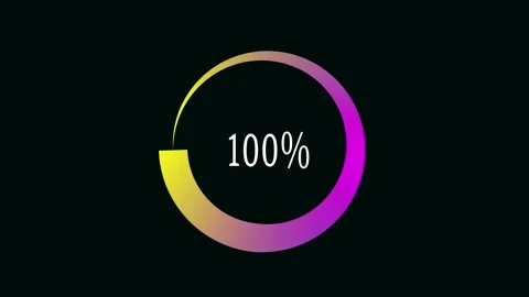 Circular loading animation with gradient... | Stock Video | Pond5