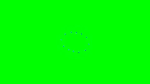 A circular loading animation icon displayed against a vibrant green backgroun Stock Footage 340904045