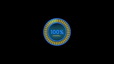 Circular loading bar animation Stock Footage 310702190