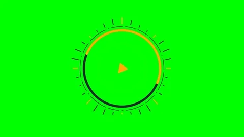 Circular loading bar animation graphic with a green screen background Stock Footage 341839364