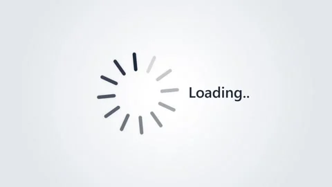 Circular loading bar animation video with a spinning circle on a light back.. Stock Footage 346243842
