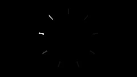 Circular Loading on Black Background. Illustrazione stock