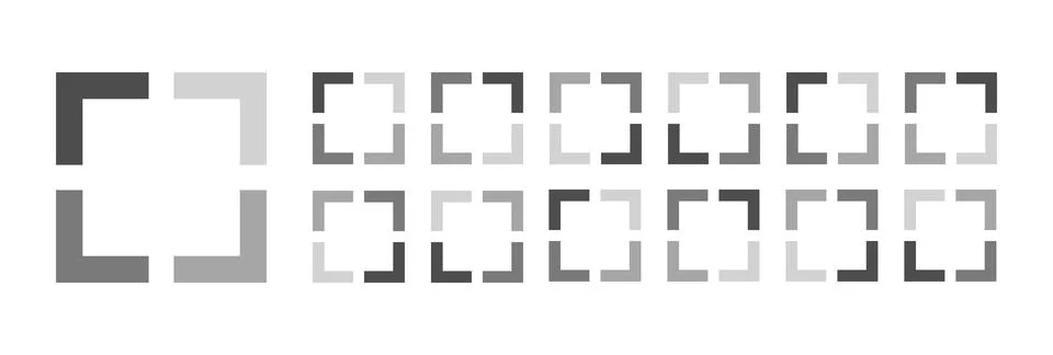 Circular Loading Buffering Icons Vector 스톡 일러스트