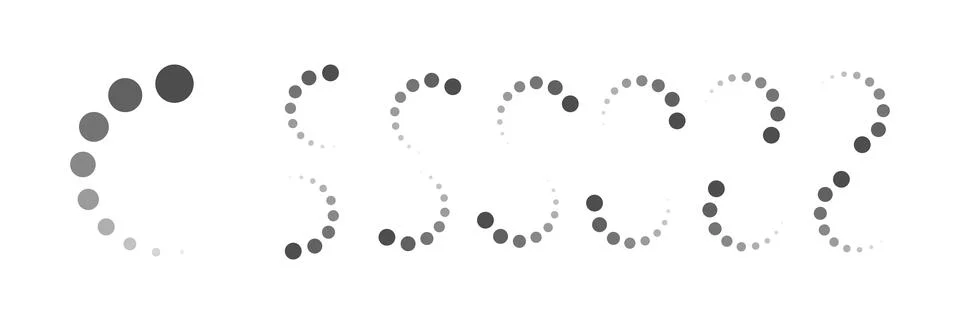 Circular Loading Buffering Icons Vector イラスト素材