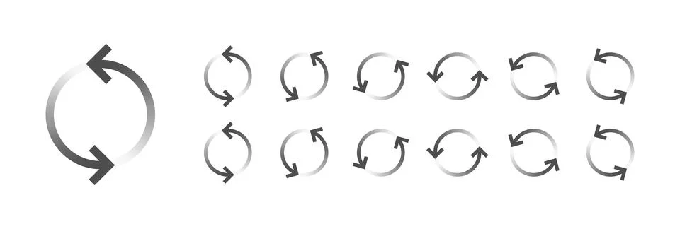 Circular Loading Buffering Icons Vector Stockillustratie