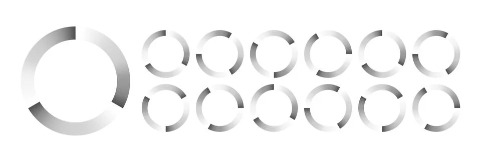 Circular Loading Buffering Icons Vector Ilustración de archivo