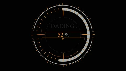 Circular loading graphics. Loading bar from 0 to 100 percent	 Stock Footage 201580369