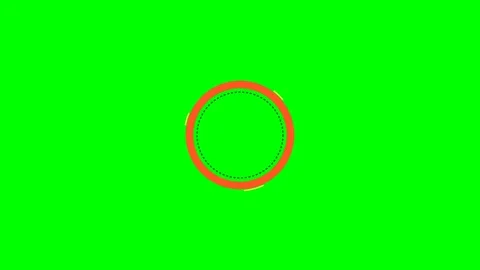 A circular loading indicator animation on a solid chroma key green screen Stock Footage 340900487