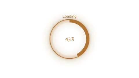 Circular loading indicator percent progress and simple digital interface de.. Stock Footage 340385393