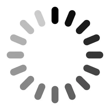Circular Loading Indicator Progress Segments, loading icon data process ani.. イラスト素材