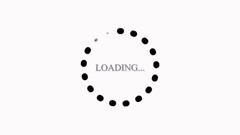 Circular Loading Indicator with Text Loading on White Background progress c.. Stock Footage 321590310