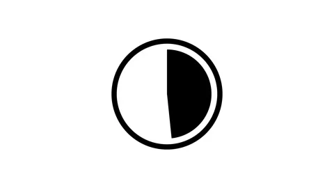 Circular loading progress bar animation filling up in pie chart style on wh.. Stock Footage 340630434