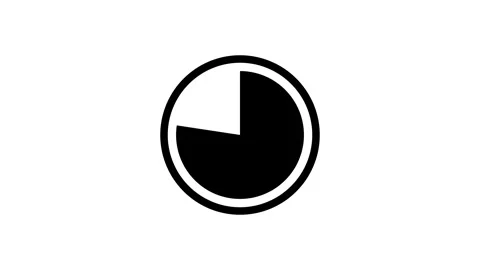 Circular loading progress indicator animation completing with a checkmark i.. Stock Footage 340630433