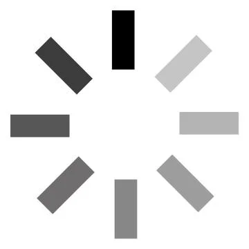 Circular loading sign, isolated on white background, illustration. イラスト素材