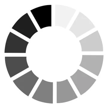 Circular loading sign, isolated on white background, illustration. 스톡 일러스트