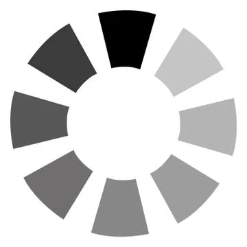 Circular loading sign, isolated on white background, illustration. イラスト素材