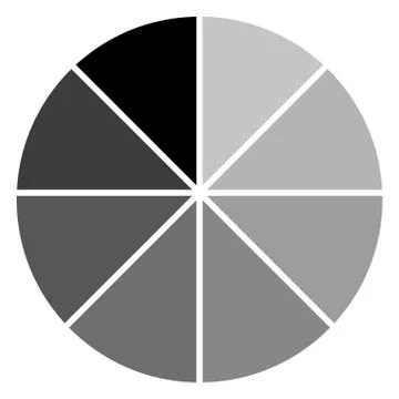 Circular loading sign, isolated on white background, illustration. 스톡 일러스트