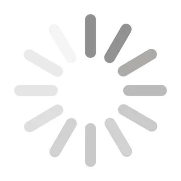 Circular loading spinner icon for web interface progress and digital software Stock Illustration