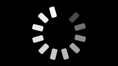 A circular loading symbol that signifies digital progress Stock Footage 285641100