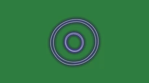 Circular Looping With Design Isolated Green Screen Stock Video Stock Footage 338017260