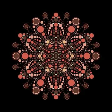 Circular Mandala Design Stock Illustration