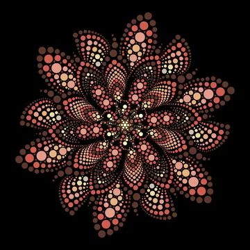 Circular Mandala Design Stock Illustration