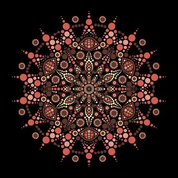 Circular Mandala Design Stock Illustration