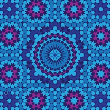 Circular mandala pattern  decorative heritage folk motif with circular deco.. Stock Illustration