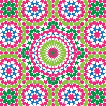Circular mandala pattern  decorative heritage folk motif with circular deco.. Stock Illustration