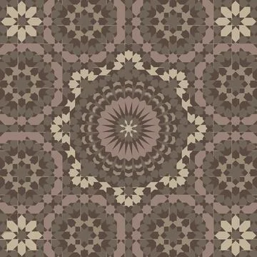 Circular mandala pattern  decorative heritage folk motif with circular deco.. Stock Illustration