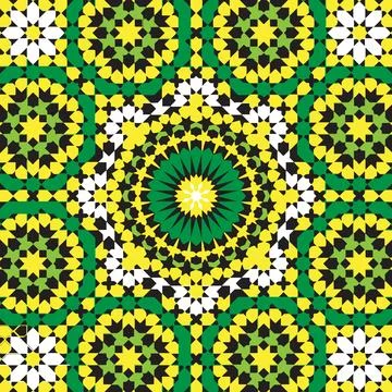 Circular mandala pattern  decorative heritage folk motif with circular deco.. Stock Illustration