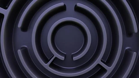 Circular maze background. Top view. Design element. Stock Photos