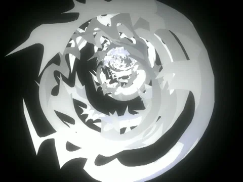 Circular Metal Tribal Objects create Tunnel Effect VJ Loop 库存影片 20313767