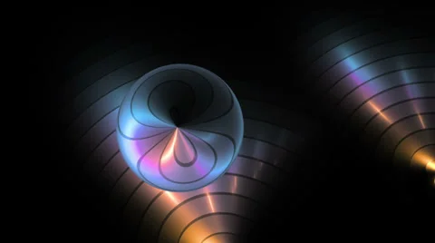 Circular Metallic Background Stock Footage 37463985