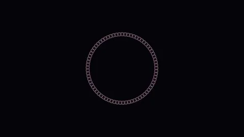 Circular motion with chain links on dark background Stock Footage 338316730