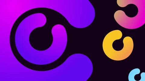 Circular motion graphic intro Stock Footage 297771412