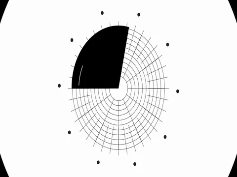 Circular motion graphics transitions Stock Footage 75677415