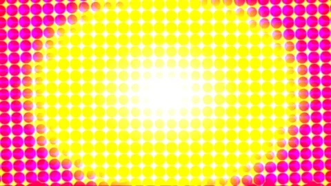Circular motion of halftone alternating pink blue and purple, circular dotted fr Stock Footage 145770242