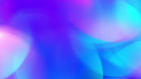 Circular Motion Of Large Neon Bokeh. Видео 236431082