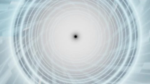 Circular motion with light waves in a vortex pattern Stock Footage 337413096
