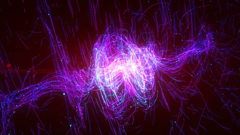 Circular motion of particles Stock Footage 207180257