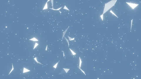 Circular motion of particles.Abstract blockchain geometrical background with Stock Footage 99712406