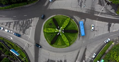 Circular motion on russian road. Hyperlapse Stock Footage 143941499