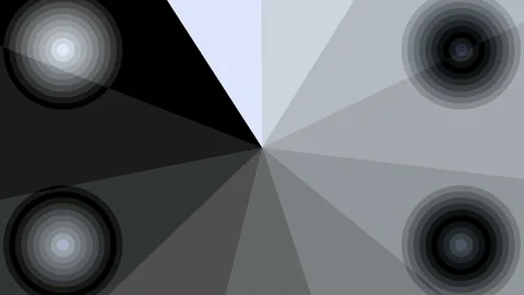 Circular motion segments in various shades of gray Stock Footage 71258850