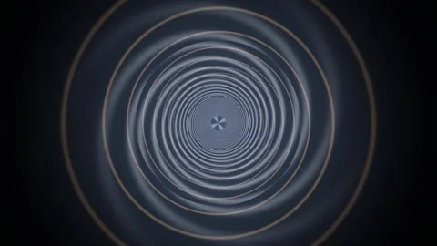 Circular motion with waves in dark tones Stock Footage 340353671