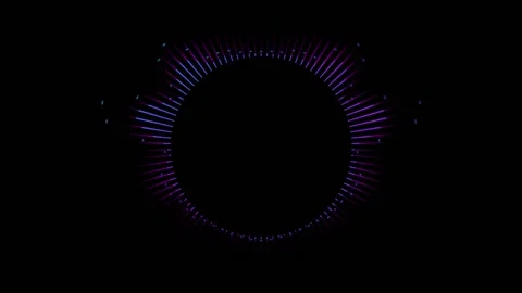 Circular Music Spectrum Stock Footage 159667061